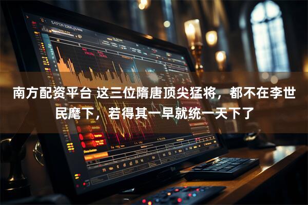南方配资平台 这三位隋唐顶尖猛将，都不在李世民麾下，若得其一早就统一天下了